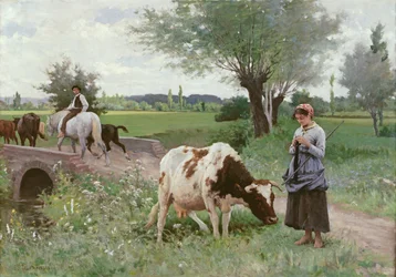 De goed verzorgde koe, 1890